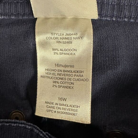 JMS Just My Size Blue Pants Size 16W - Picture 6 of 6